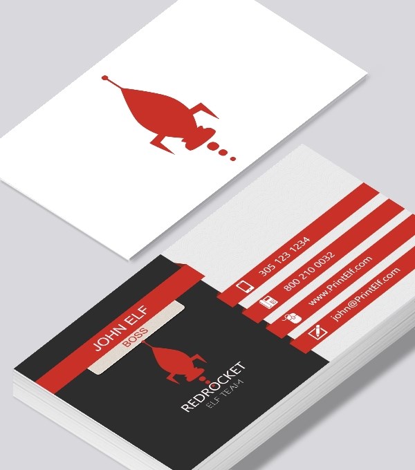 & Modern contemporary business card design - Red Rocket business card