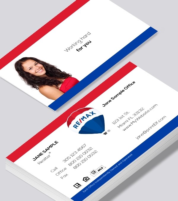  & Modern contemporary business card design - ReMax classic balloon business card