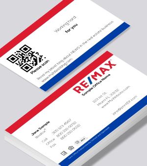 ReMax business card with QR code
