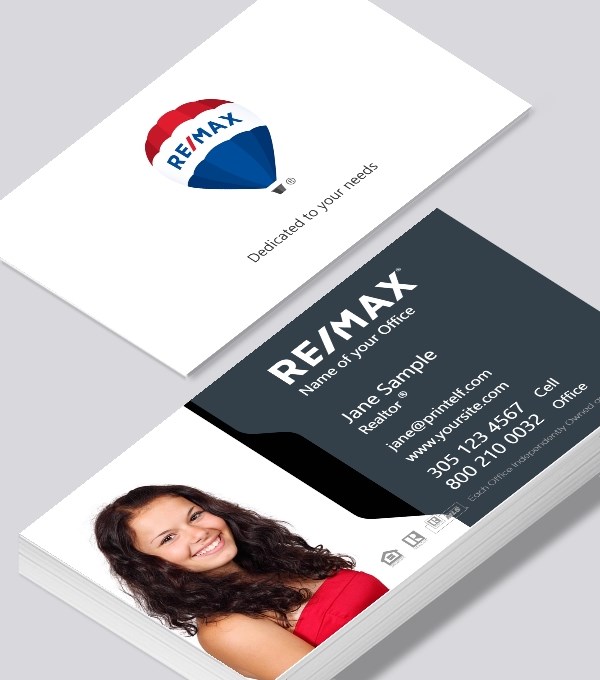  & Modern contemporary business card design - ReMax-dark-white-business-card