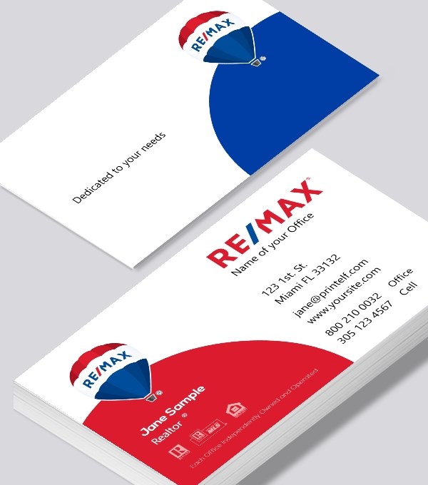  & Modern contemporary business card design - ReMax elegant business card
