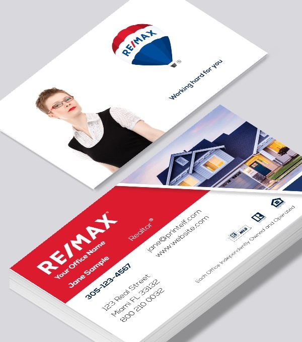  & Modern contemporary business card design - ReMax estate agent business card