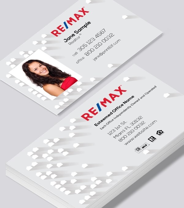  & Modern contemporary business card design - ReMax real estate business card