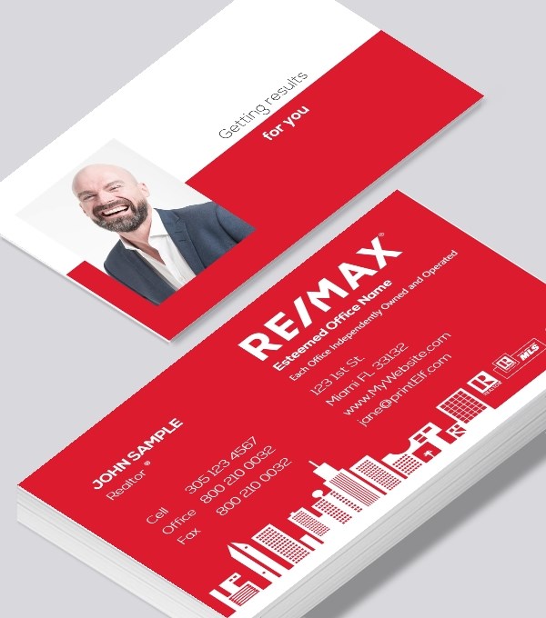  & Modern contemporary business card design - ReMax red business card