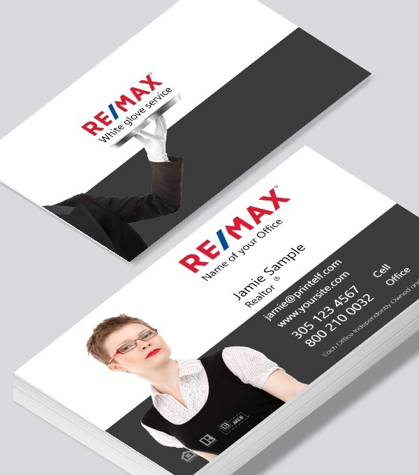  & Modern contemporary business card design - ReMax white glove service business card