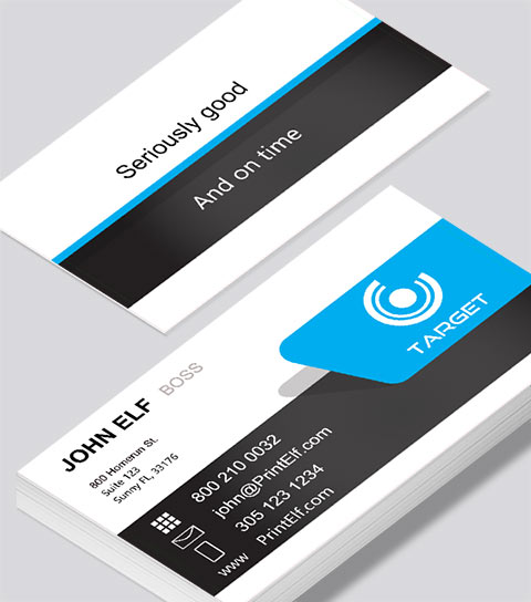 Modern contemporary business card design -Target business card