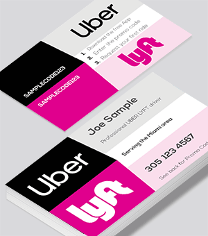 Lyft business card modern