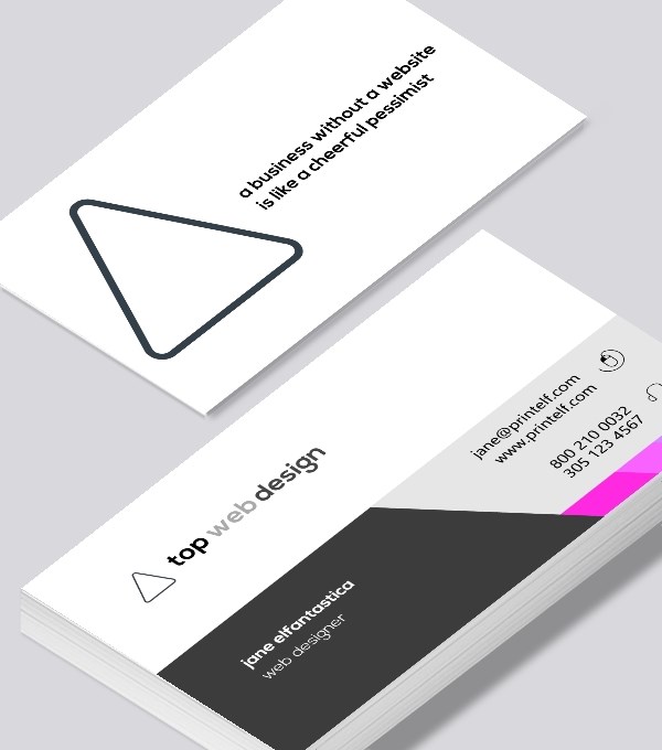  & Modern contemporary business card design - Web Designer business card