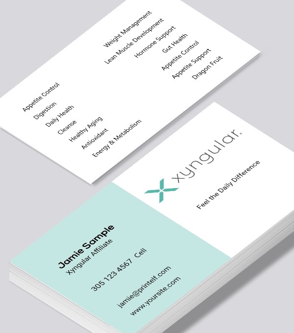  & Modern contemporary business card design - Xyngular associate