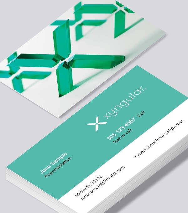  & Modern contemporary business card design - Xyngular weight loss