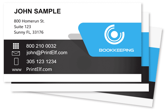 Bookkeeping business card