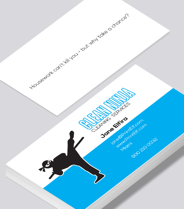 cleaning institute business card