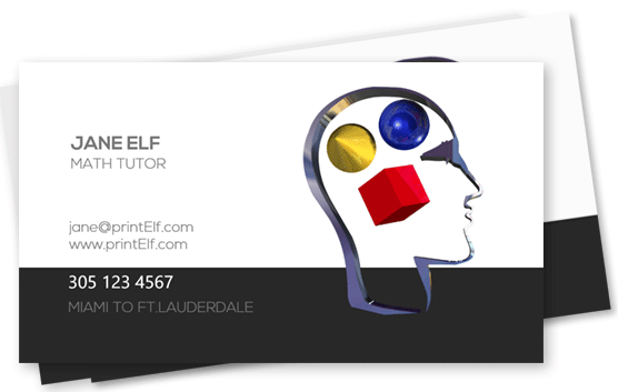 Tutor teacher business card